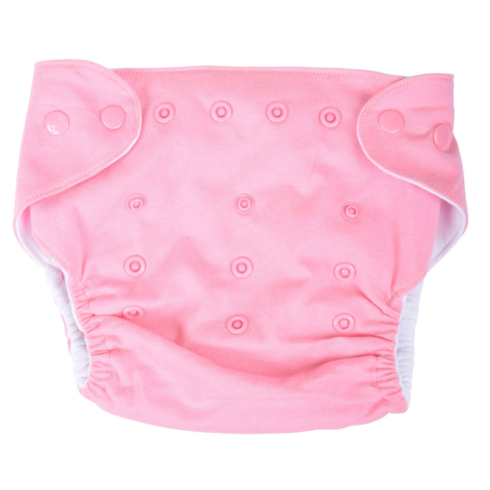 Egyptian Comb Cotton Snap Diapers - Pink