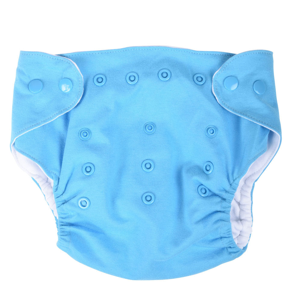 Egyptian Comb Cotton Snap Diapers - Light Blue