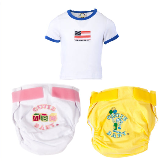 Get 5 free when Buy 10 Egyptian Comb Cotton Diaper/T-shirt/ Swimwear(Any combination)